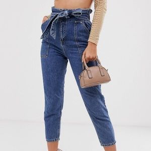 Paper Bag High Waist Jeans